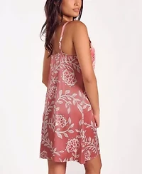 Women's Floral Stretch-Woven Nightgown