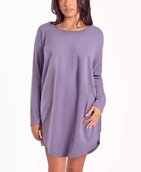 Women's Baby Waffle Stretch-Knit Sleep Shirt Nightgown