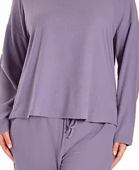 Plus Baby Waffle Stretch-Knit L/S Pajama Set