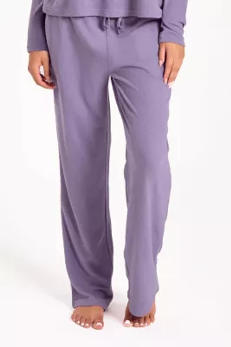 Women's Baby Waffle Stretch-Knit L/S Pajama Set