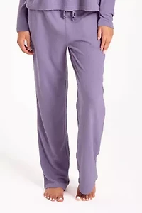 Women's Baby Waffle Stretch-Knit L/S Pajama Set