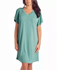 Women's Soft Breathable Night Shirt/Dress with Side Pockets