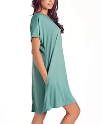 Women's Soft Breathable Night Shirt/Dress with Side Pockets