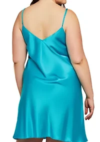 Plus Marina Lux Satin Chemise