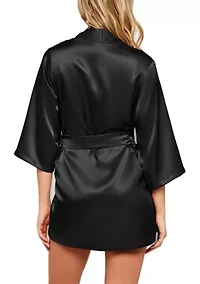 Lyla Lux Satin Short Robe