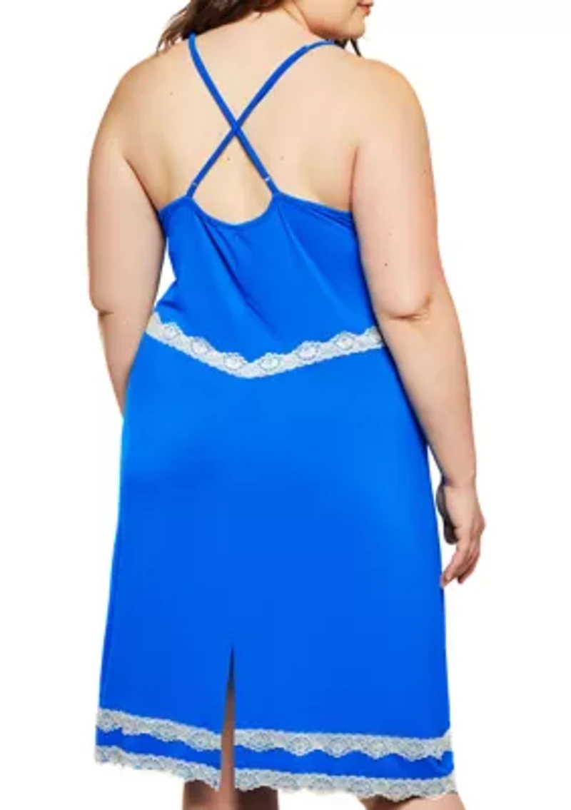 Plus Davina Lace and Modal Gown