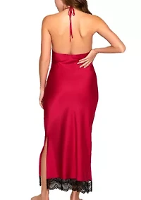 Plus Sizer Tess Satin Lace Gown