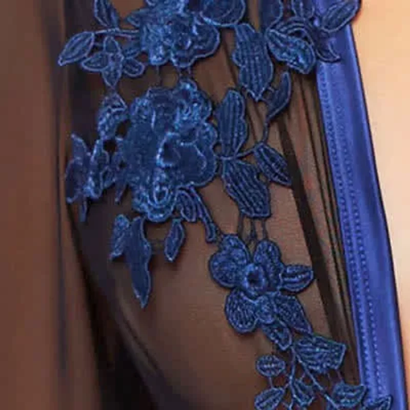 Women's V-Neck Bishop Sleeve Bodysuit Lingerie