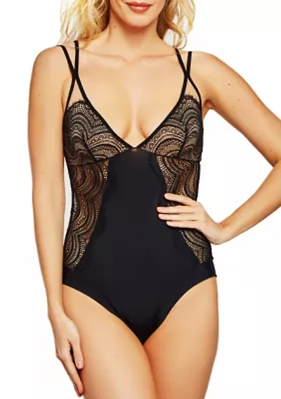 Tanya Lace Overlay Day and Night Bodysuit