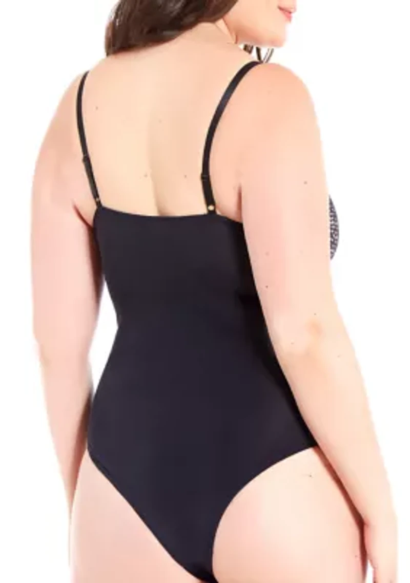 Plus Rochelle Embroidered Day and Night Bodysuit