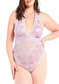Plus Florence Lace Babydoll Bodysuit