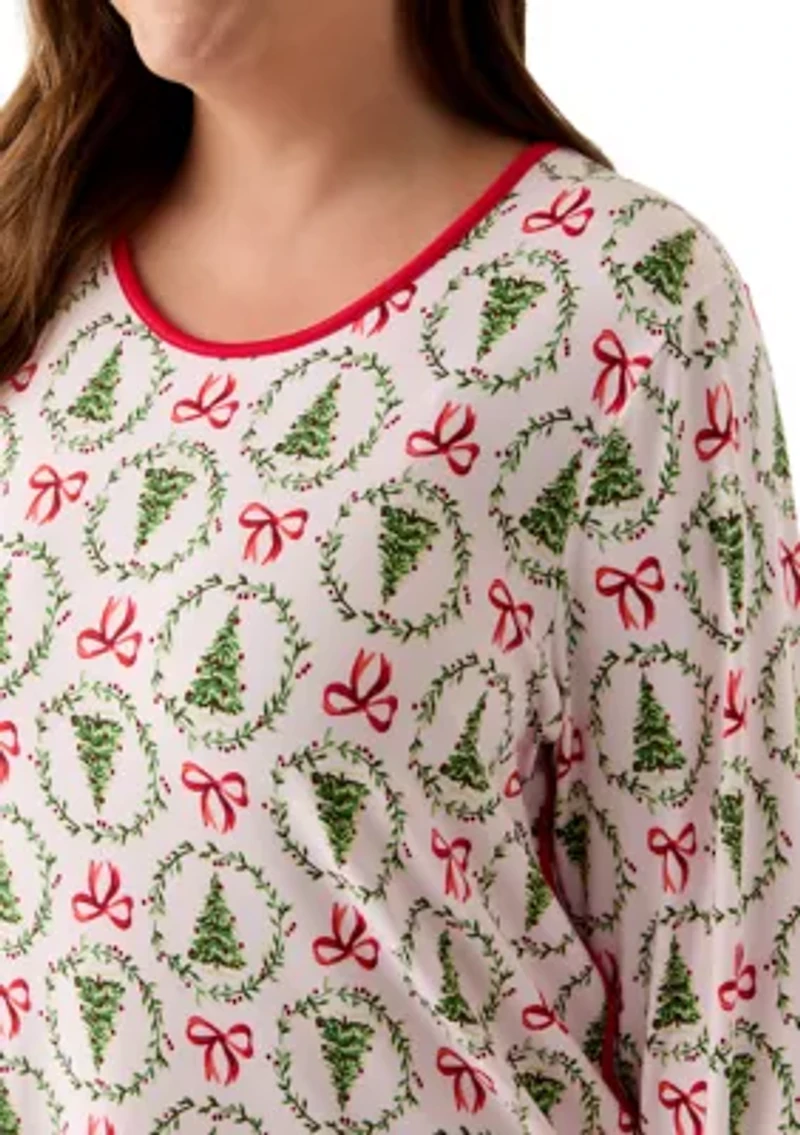 Plus Bow & Wreath Nightgown