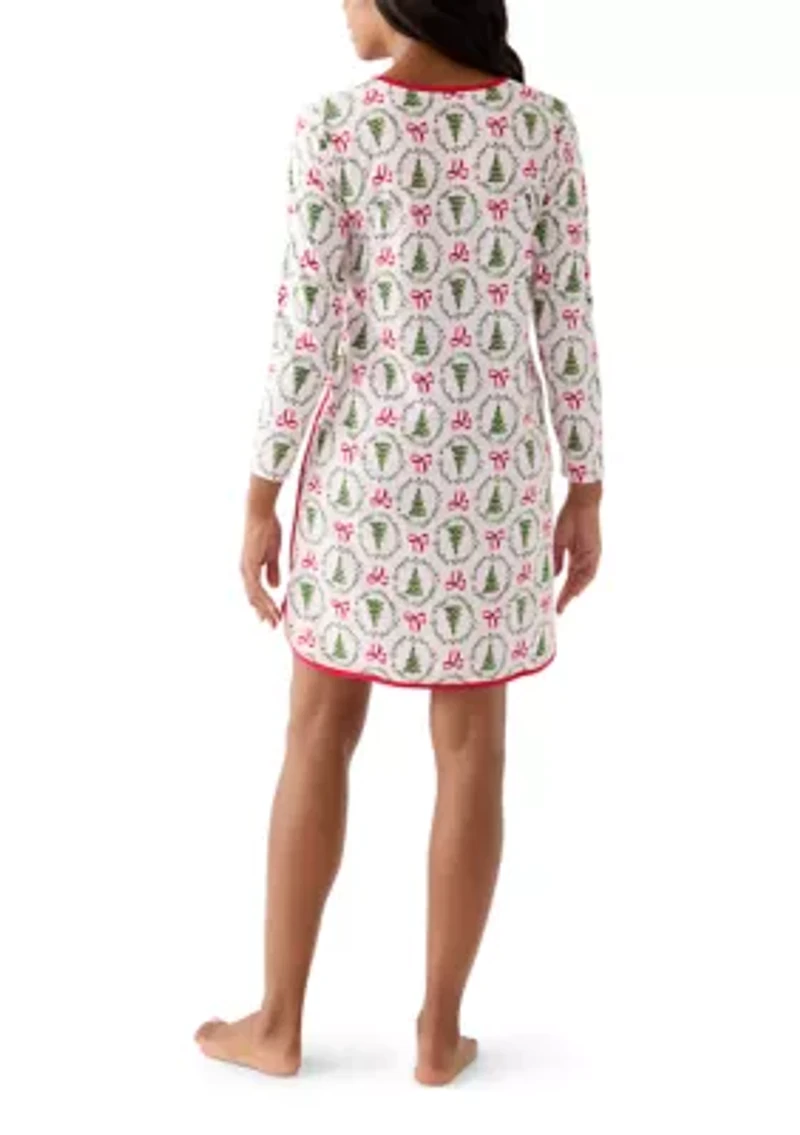 Women's Bow & Wreath Nightgown