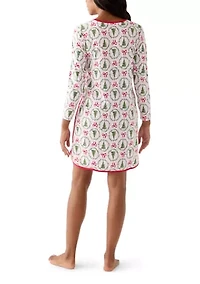 Women's Bow & Wreath Nightgown