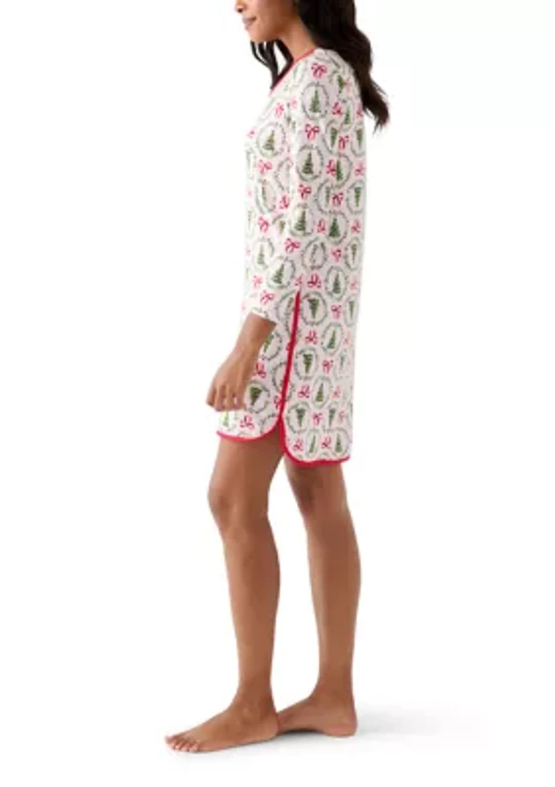 Women's Bow & Wreath Nightgown