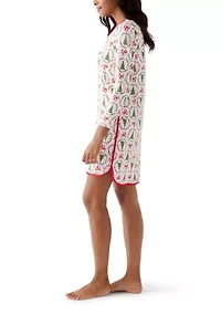 Women's Bow & Wreath Nightgown