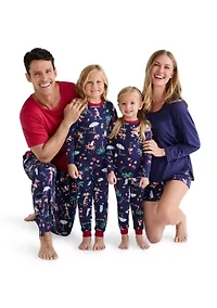 Plus Beachy Christmas Jogger Pajama Pants