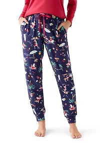 Women's Beachy Christmas Jogger Pajama Pants