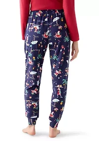Women's Beachy Christmas Jogger Pajama Pants