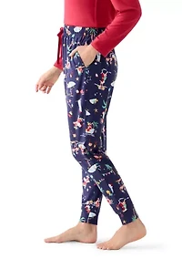 Women's Beachy Christmas Jogger Pajama Pants