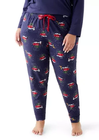 Plus Holiday Heritage Pajama Joggers