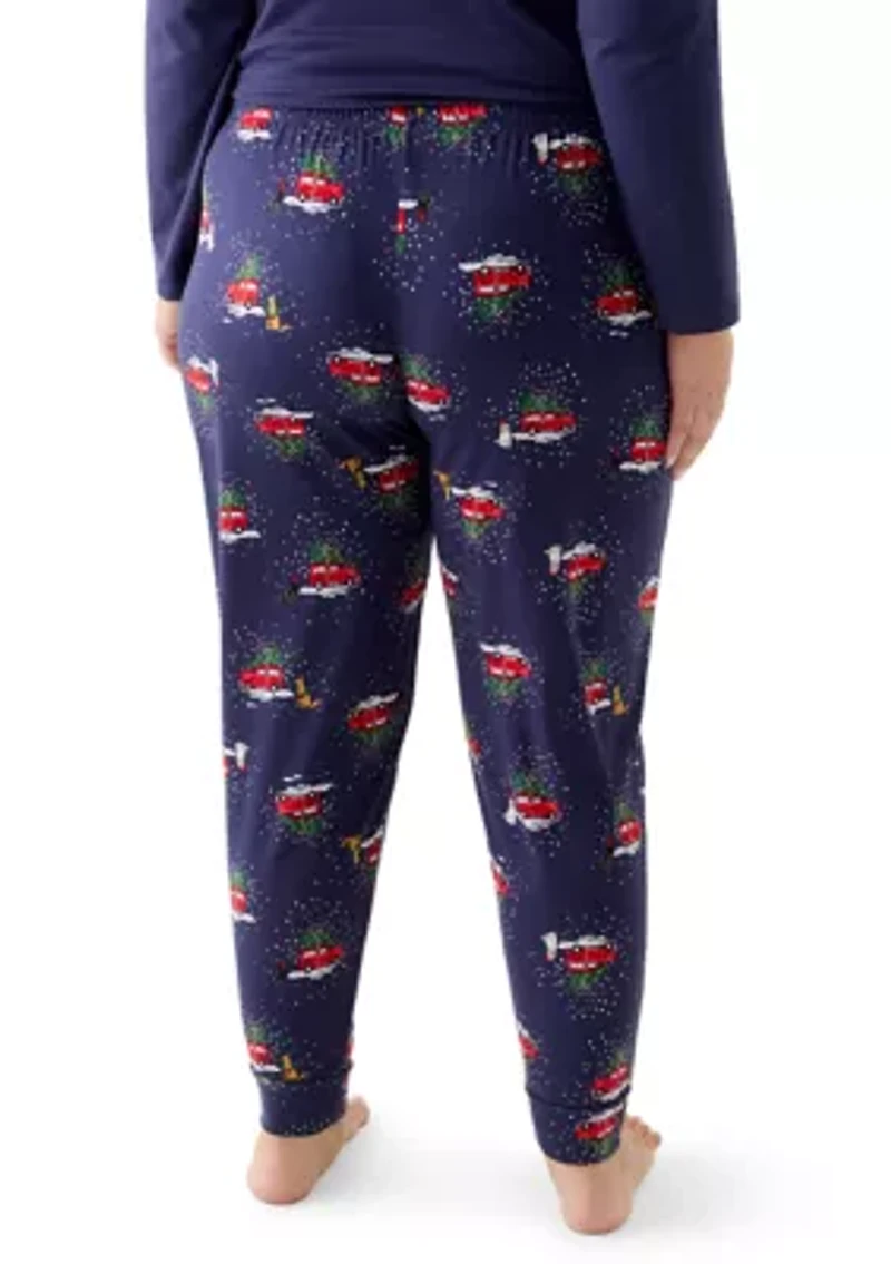 Plus Holiday Heritage Pajama Joggers
