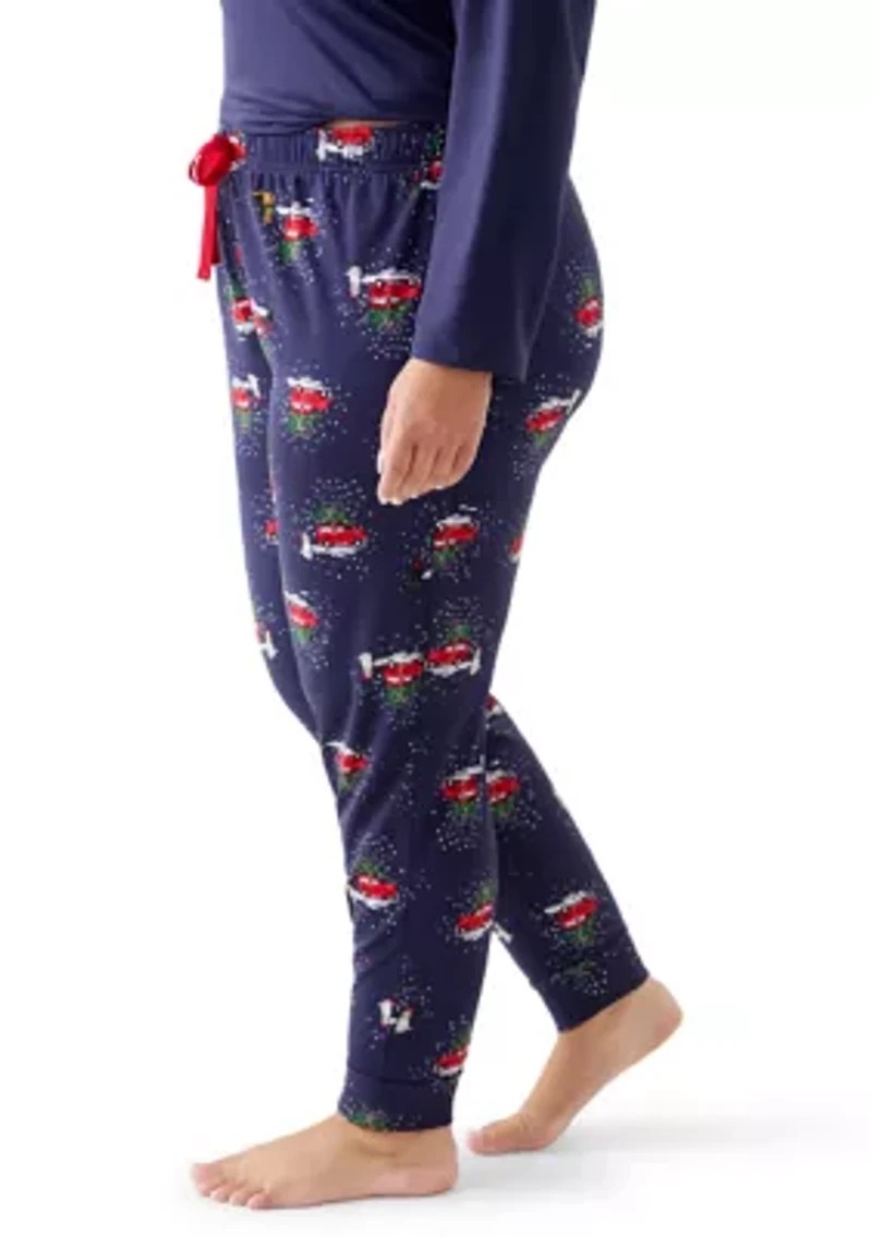 Plus Holiday Heritage Pajama Joggers
