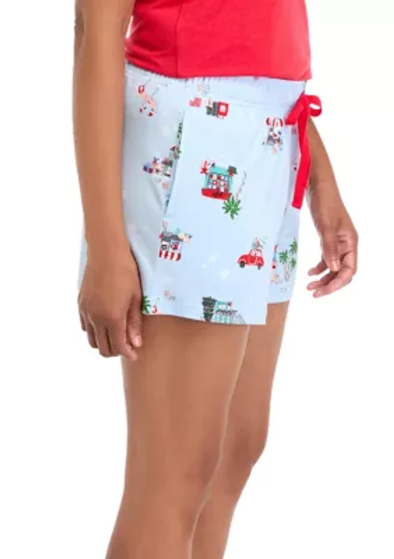 Women's Holiday Shopping Pajama Shorts