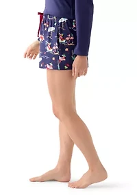 Women's Beachy Christmas Pajama Shorts