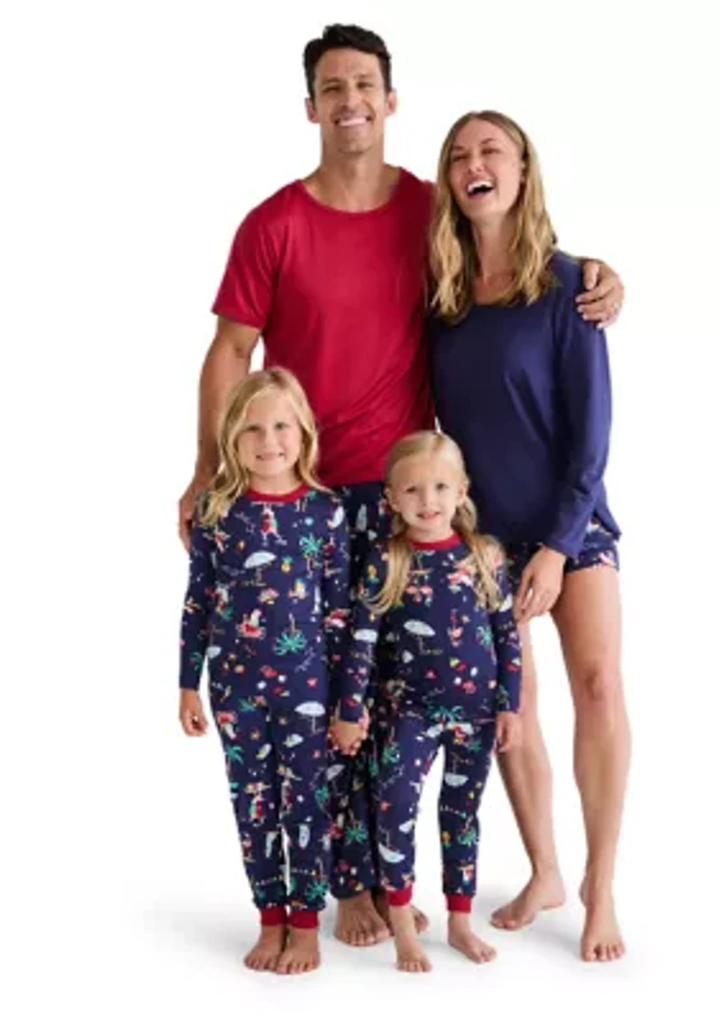 Women's Beachy Christmas Pajama Shorts