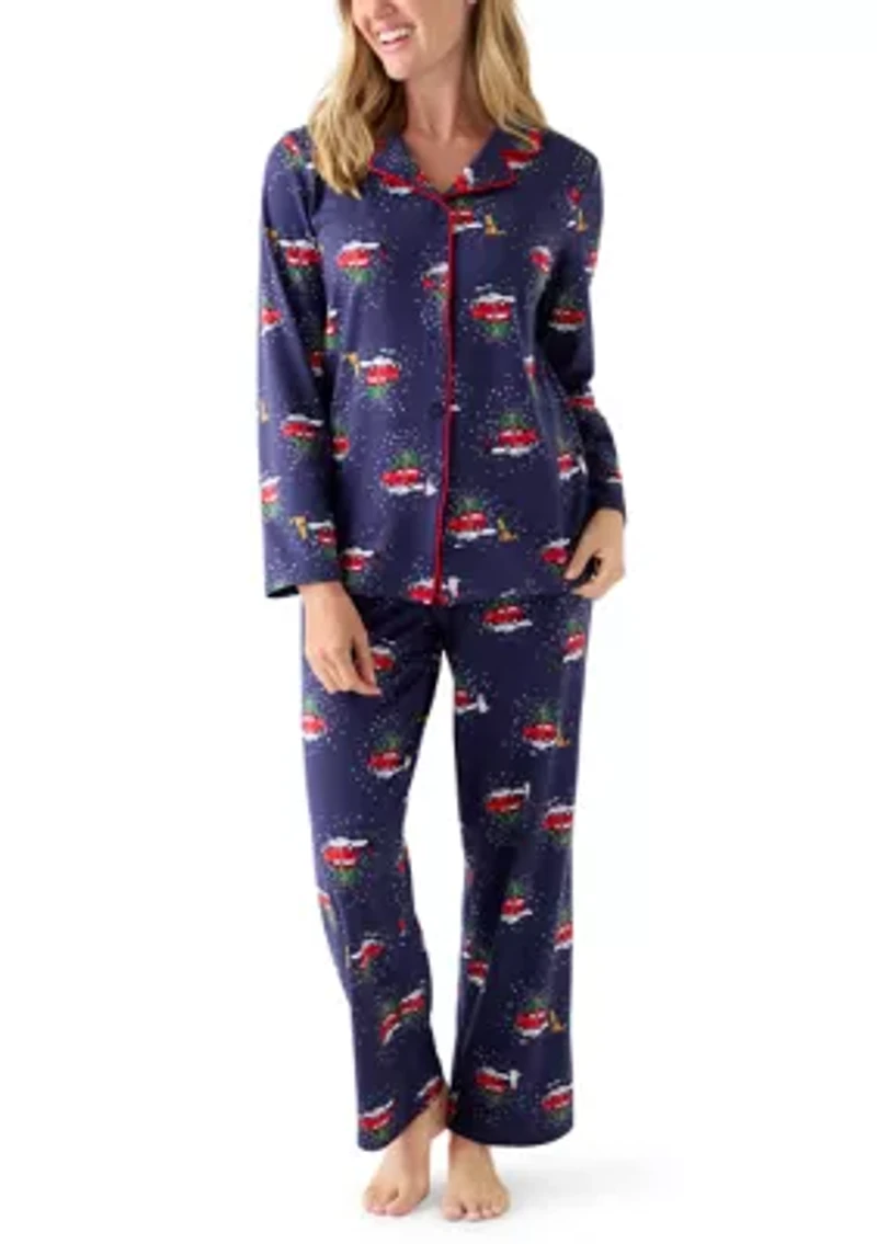Women's Holiday Heritage Notch Pajama Set