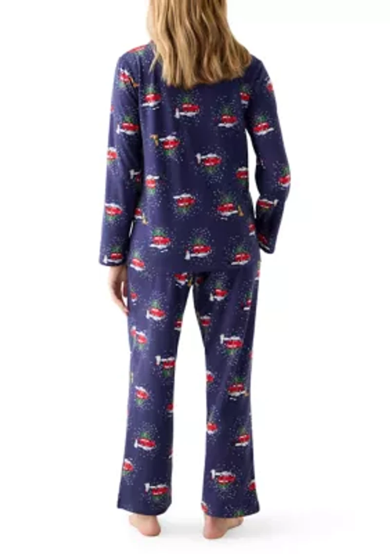 Women's Holiday Heritage Notch Pajama Set