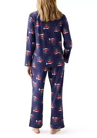 Women's Holiday Heritage Notch Pajama Set