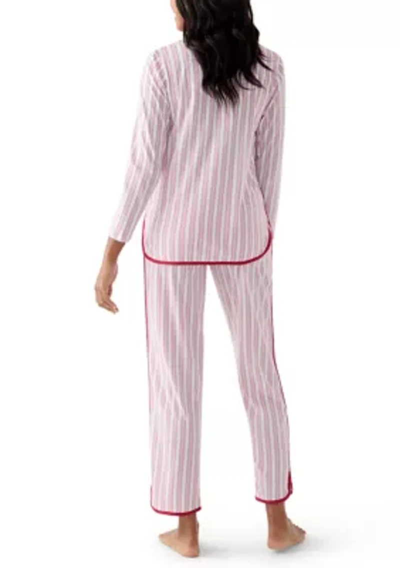 Women's Red Stripe Pajama Set
