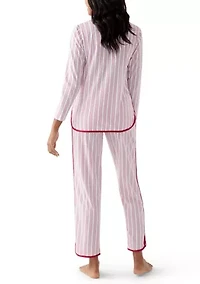 Women's Red Stripe Pajama Set