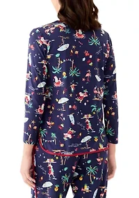 Women's Beachy Christmas Pajama Set