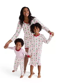 Women's Bow & Wreath Pajama Set