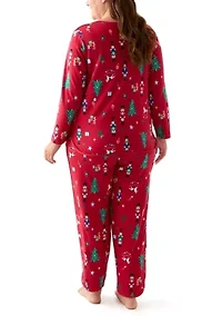 Plus Nutcracker Dreams Pajama Set