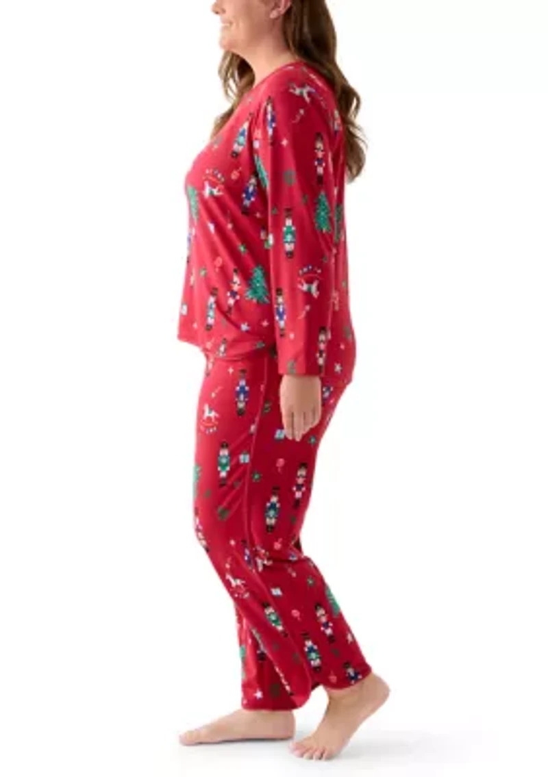 Plus Nutcracker Dreams Pajama Set