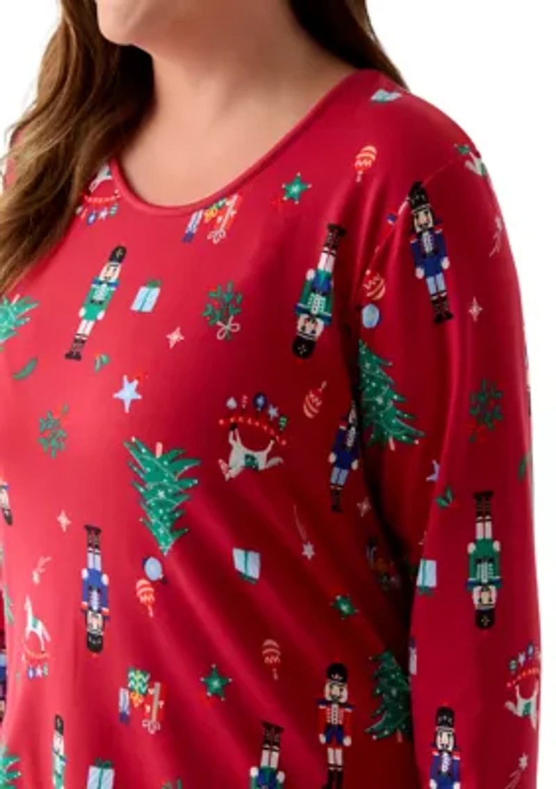 Plus Nutcracker Dreams Pajama Set