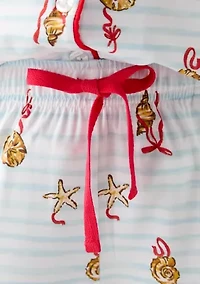 Women’s Shell Stripe Notch Pajama Set
