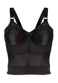 Embroidered Soft Cup Long Line Bra