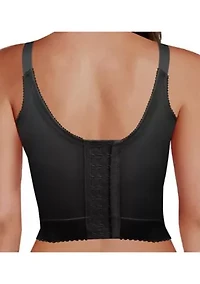 Embroidered Soft Cup Long Line Bra