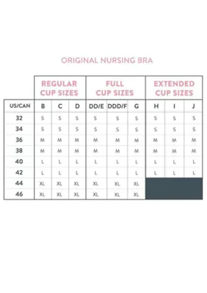 Original Organic Cotton Blend Extended Cup Maternity & Nursing Bra
