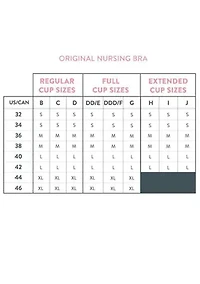Original Organic Cotton Blend Extended Cup Maternity & Nursing Bra