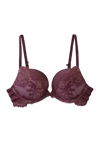 Underwire Push Up Plunge Bra