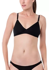 Essentials Triangle Wirefree Cotton Bralette
