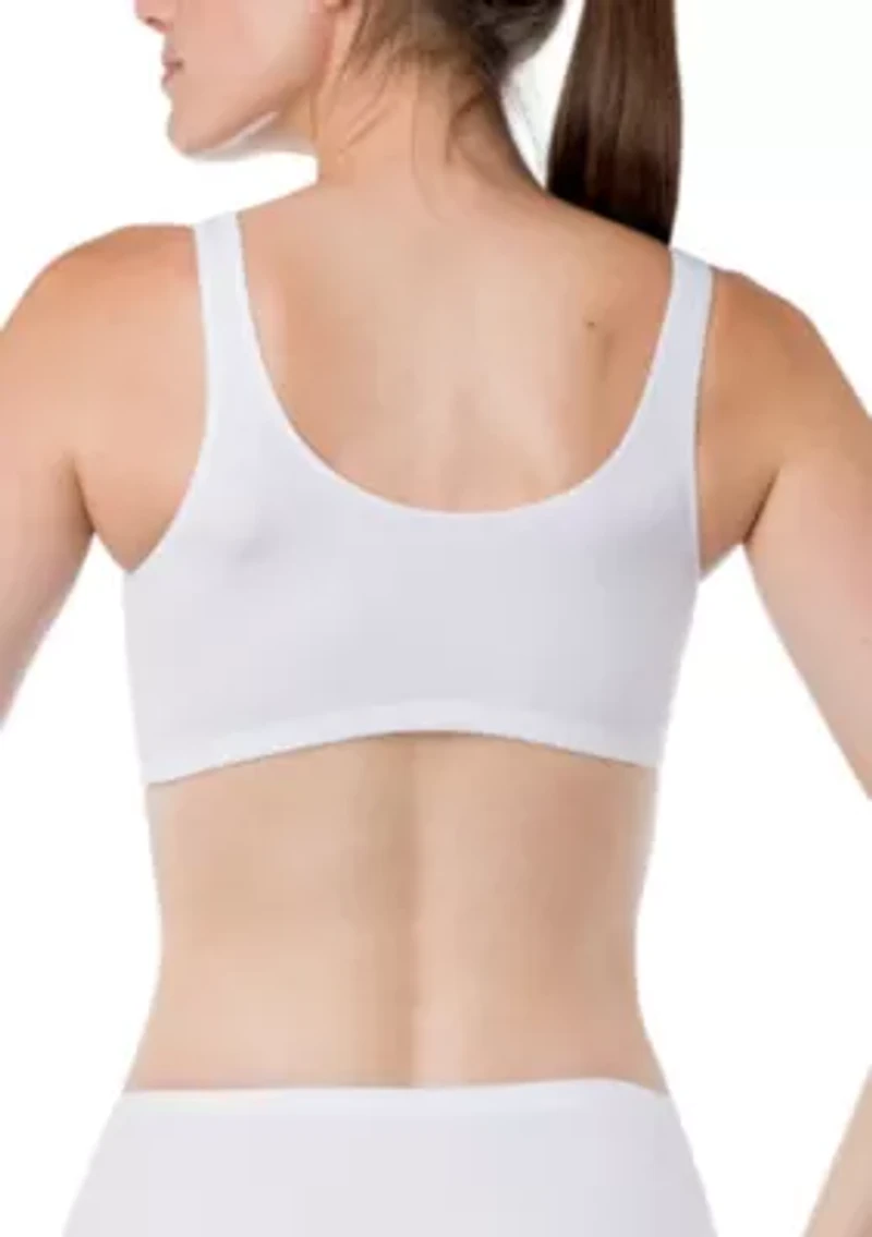 "Silk Magic" Microfiber Crossover Bra