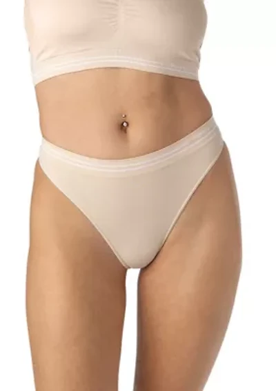 Seamless Signature Mid Rise Thong