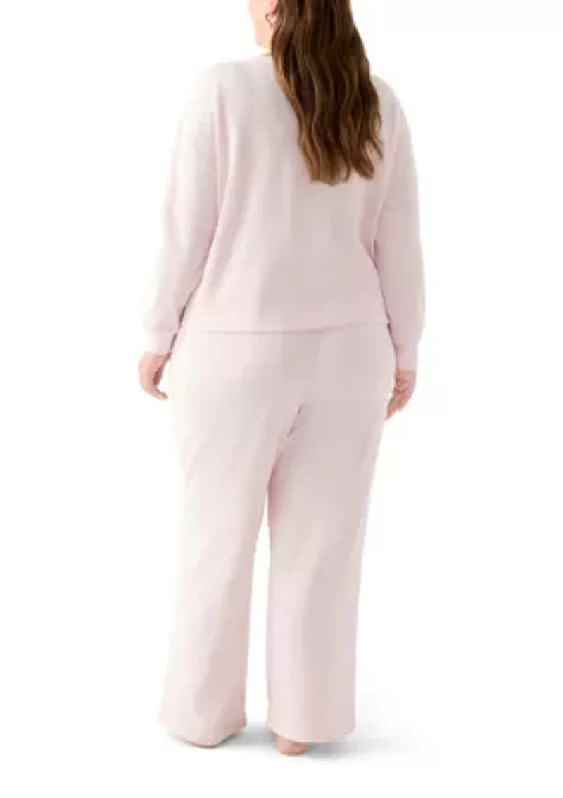 Women's Brushed Mini Thermal Pajama Set